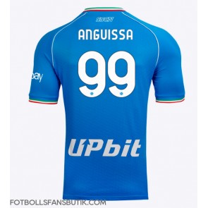 SSC Napoli Frank Anguissa #99 Replika Hemmatröja 2023-24 Kortärmad